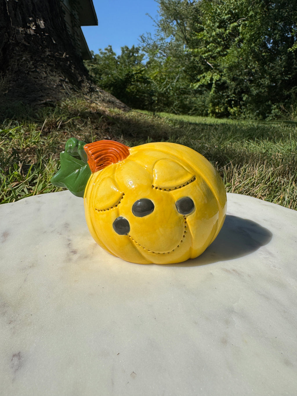 Lighted Candy Corn Pumpkin Set