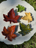 5 piece Nestling Leaf Trays