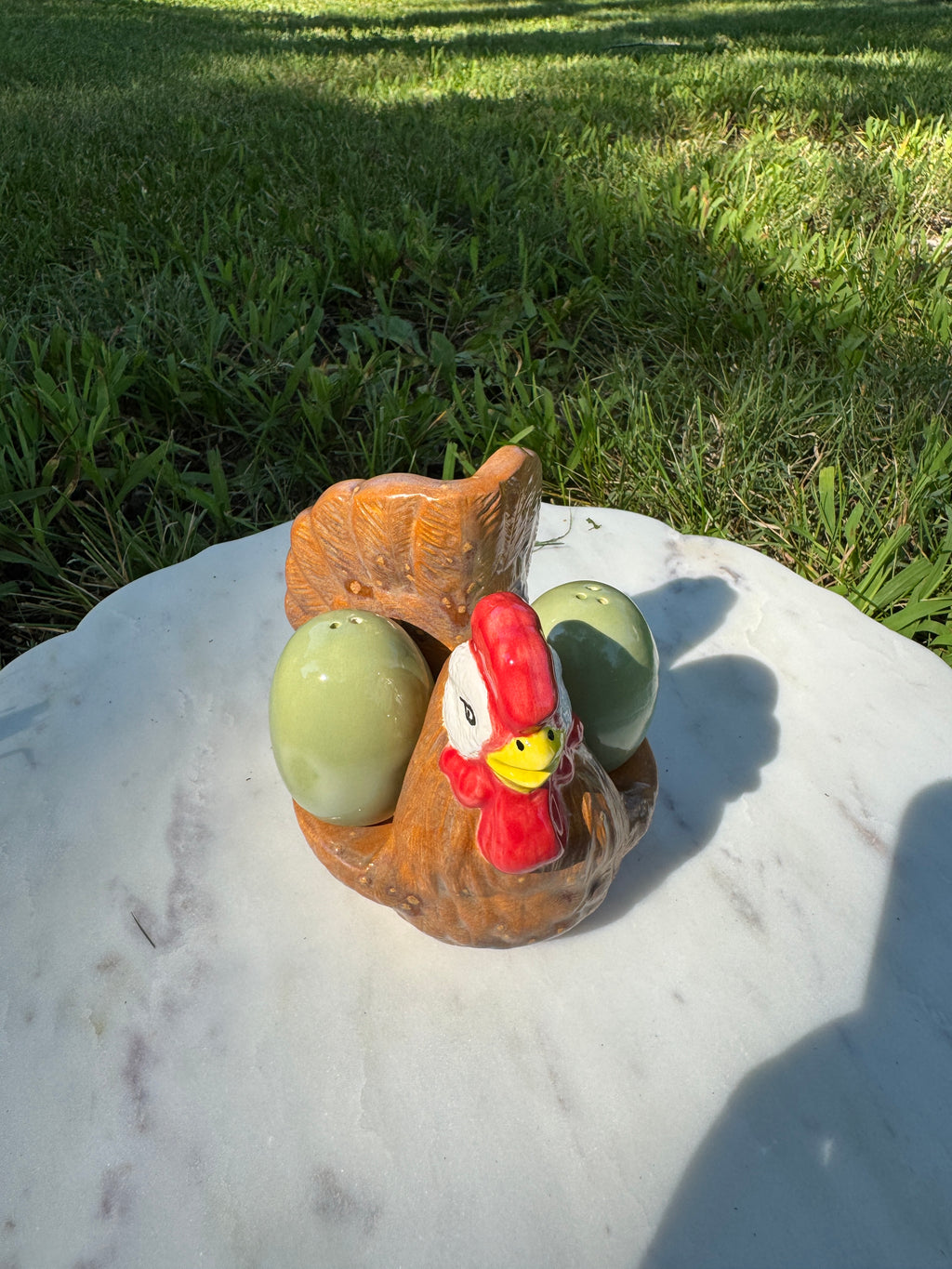 Chicken Napkin Holder with Salt and Pepper Shakers