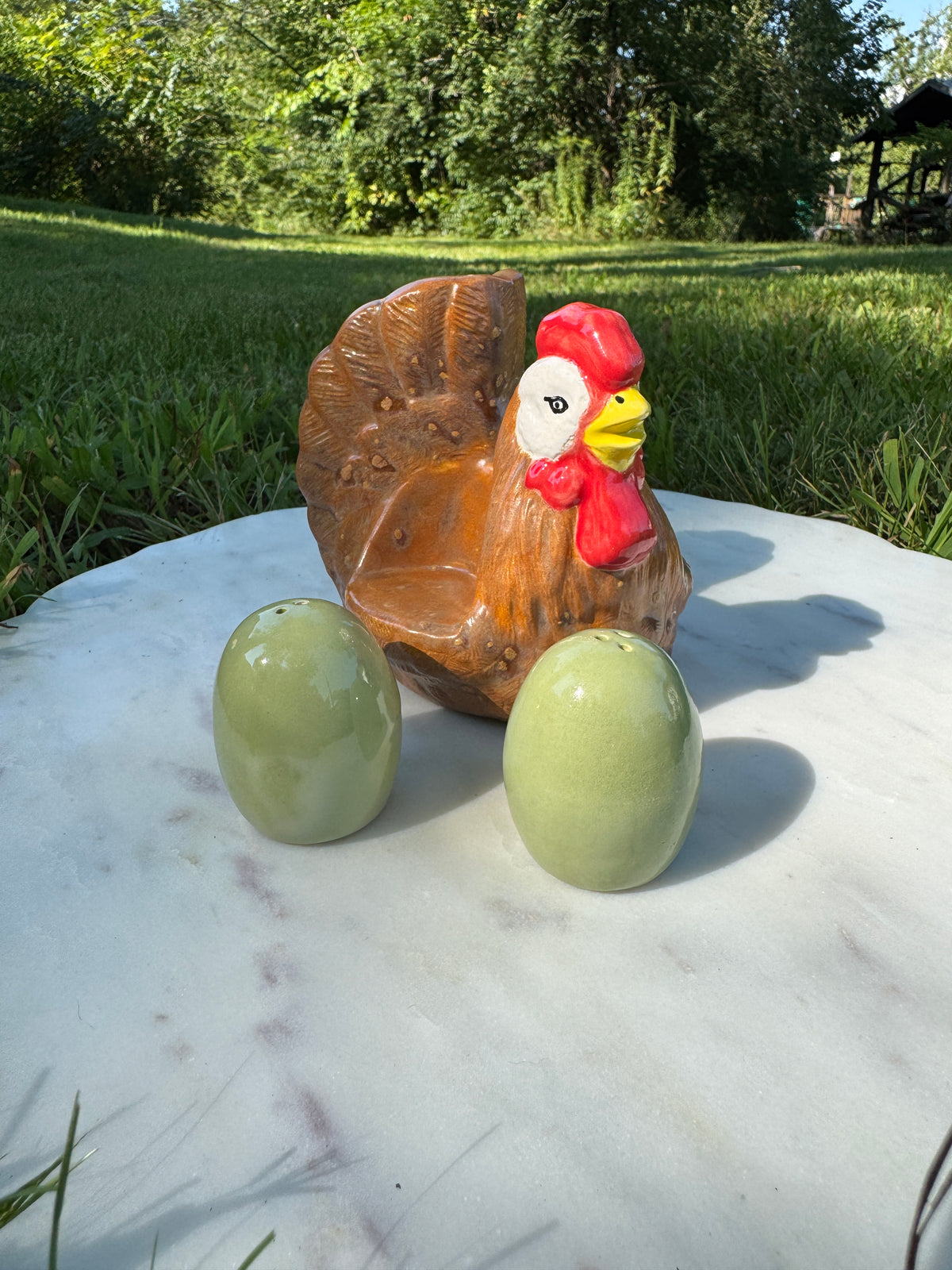 Chicken Napkin Holder with Salt and Pepper Shakers