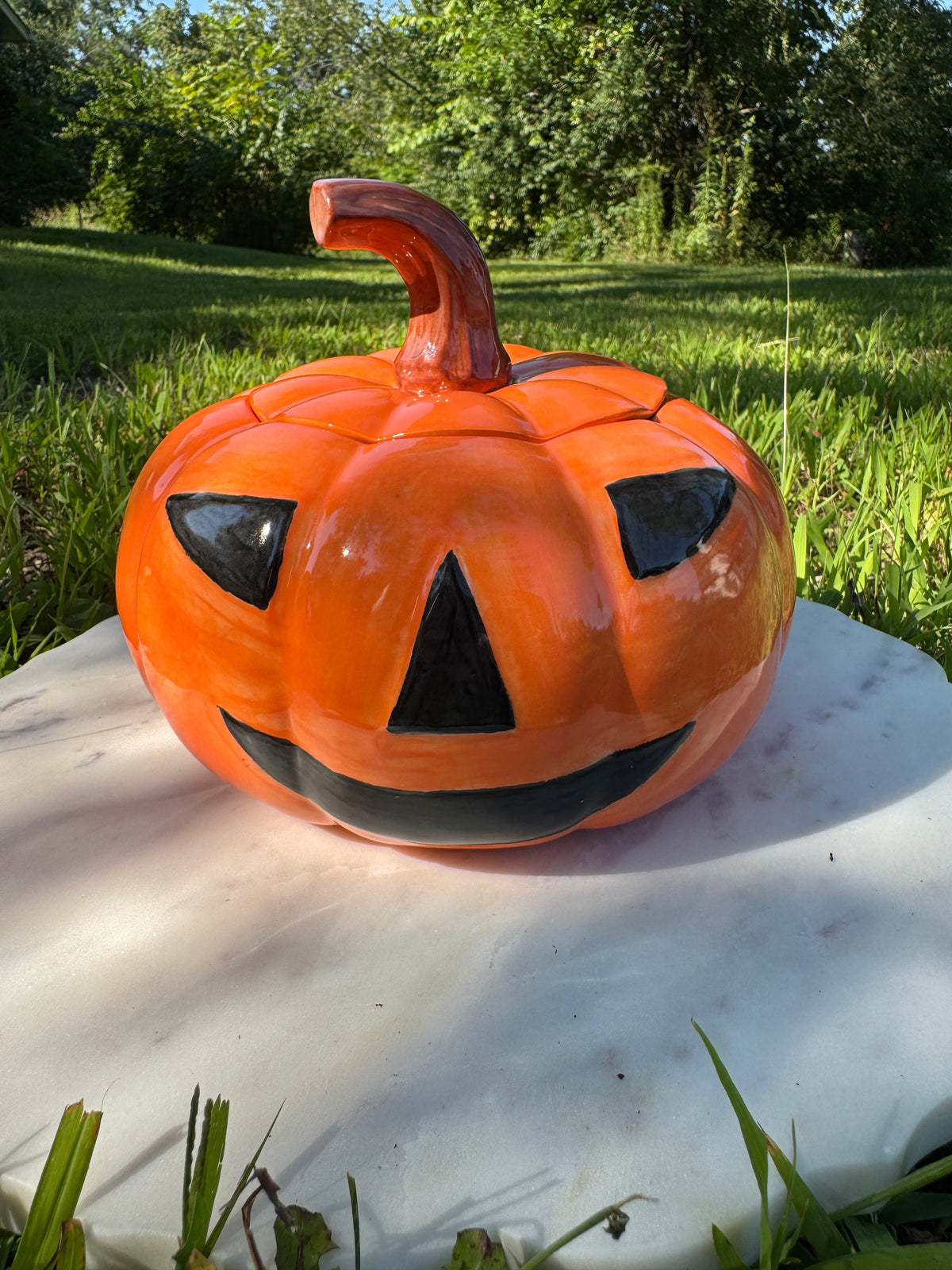 Pumpkin Candy Jar