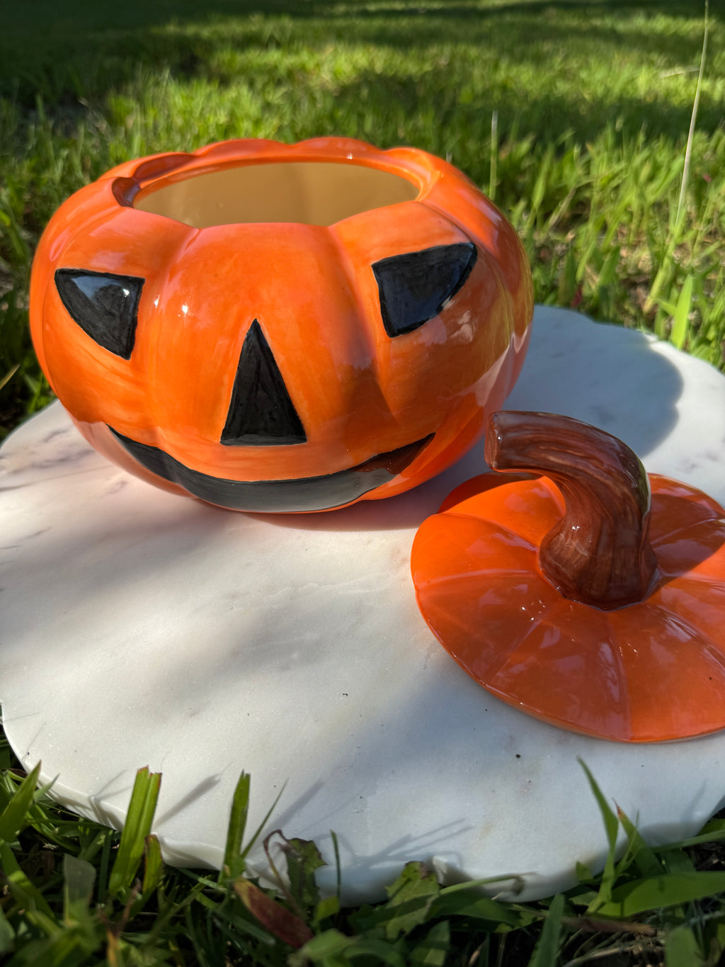 Pumpkin Candy Jar