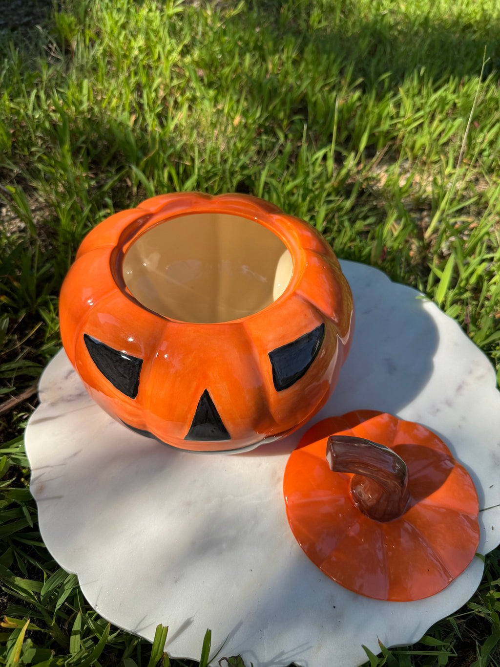 Pumpkin Candy Jar