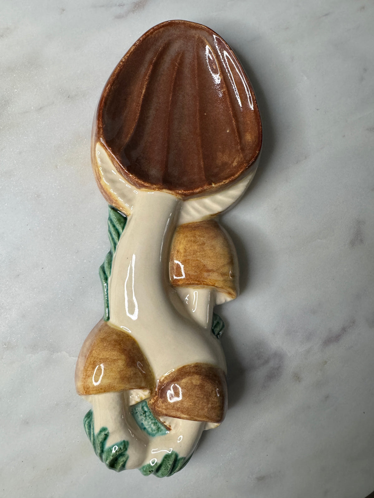 Arnel's Merry Mushroom Spoon Rest made from vintage mold