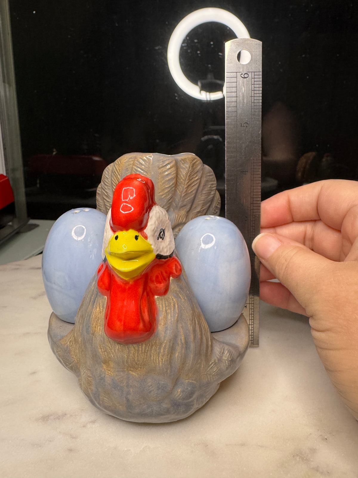 Chicken Napkin Holder with Salt and Pepper Shakers