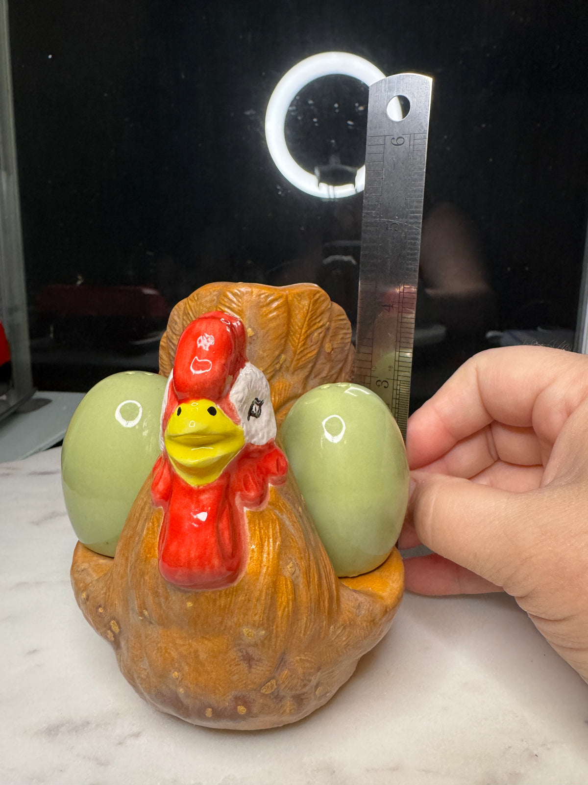 Chicken Napkin Holder with Salt and Pepper Shakers