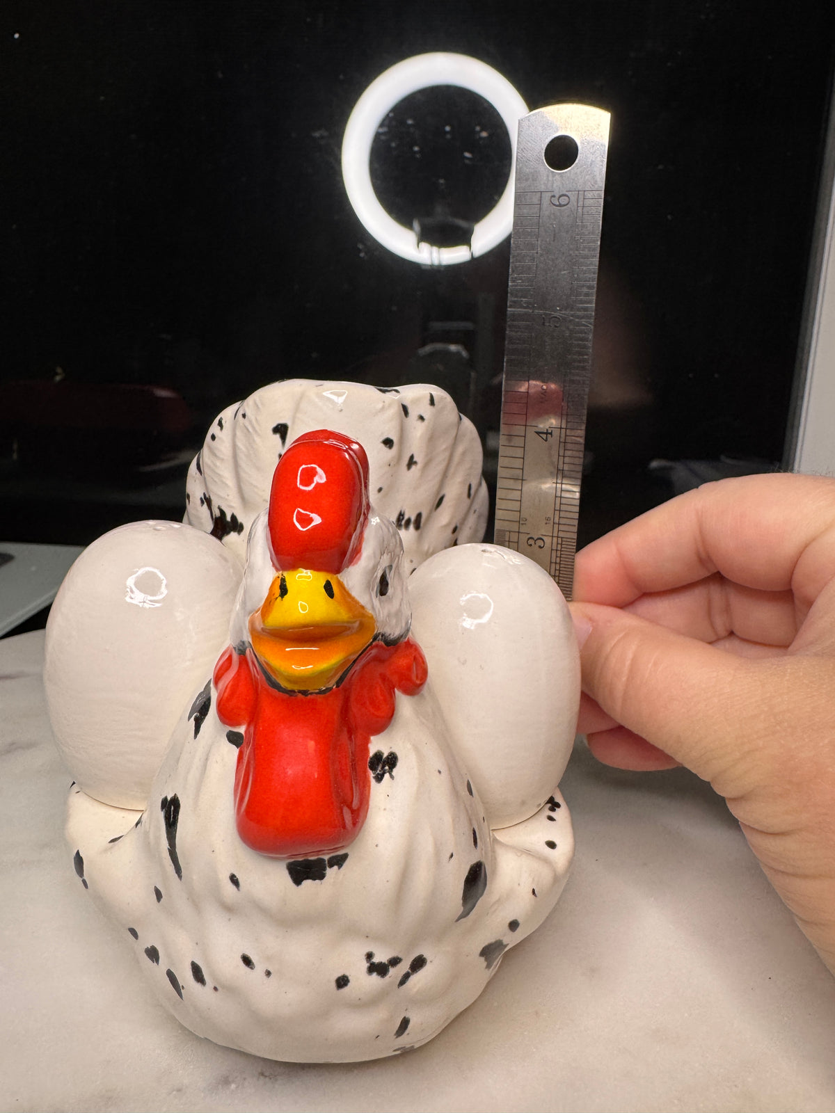 Chicken Napkin Holder with Salt and Pepper Shakers