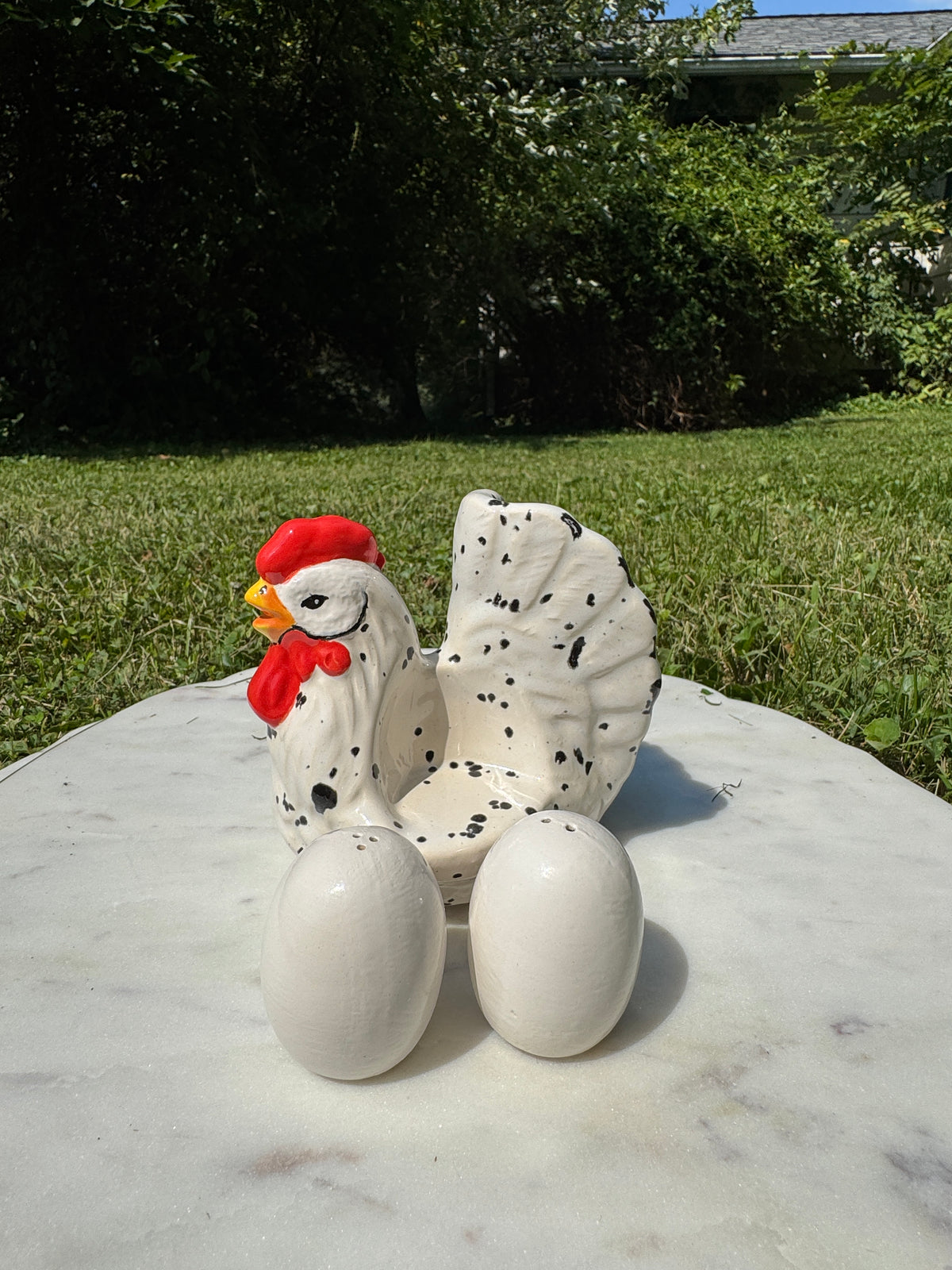 Chicken Napkin Holder with Salt and Pepper Shakers